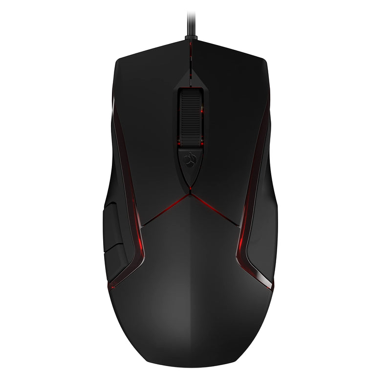 CHERRY MC 3.1, wired gaming mouse, high-precision optical 5,000 dpi Pixart sensor, 6 freely programmable buttons, RGB-illuminated, symmetrical design, black