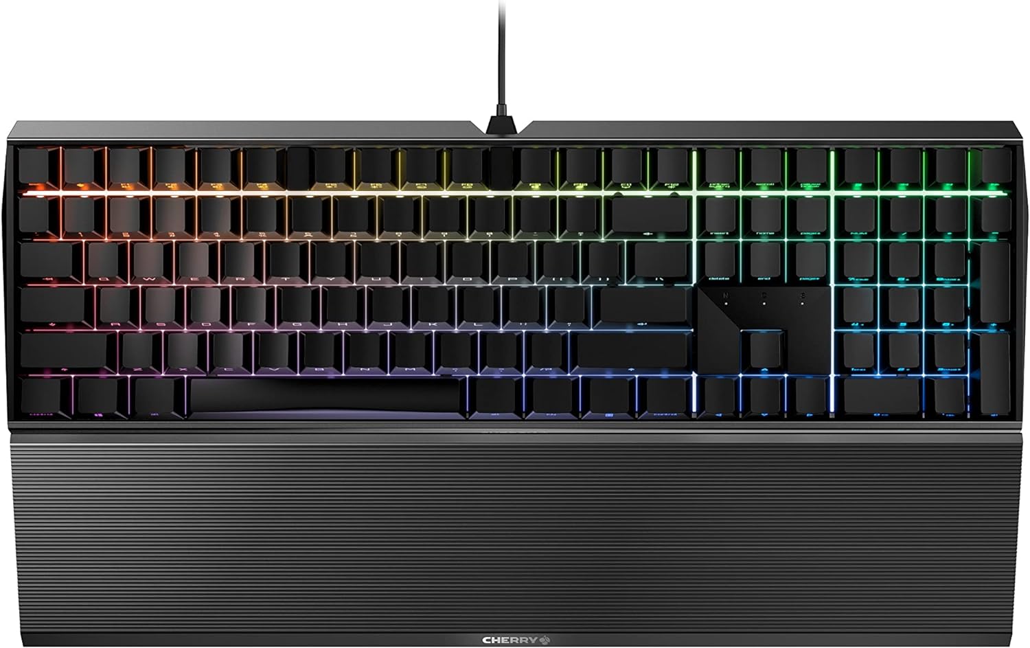 CHERRY AC 3.3, Ergonomic Palm Rest and Mounting Feet made of Aluminium, Original Accessory for Gaming Keyboard CHERRY MX BOARD 3.0 S, quickly attached