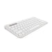 Logitech Pebble Keys 2 K380s, Multi-Device Bluetooth Wireless Keyboard with Customisable Shortcuts,Slim and Portable, Easy-Switch for Windows/macOS/iPadOS/Android/Chrome OS, QWERTY UK Layout, White