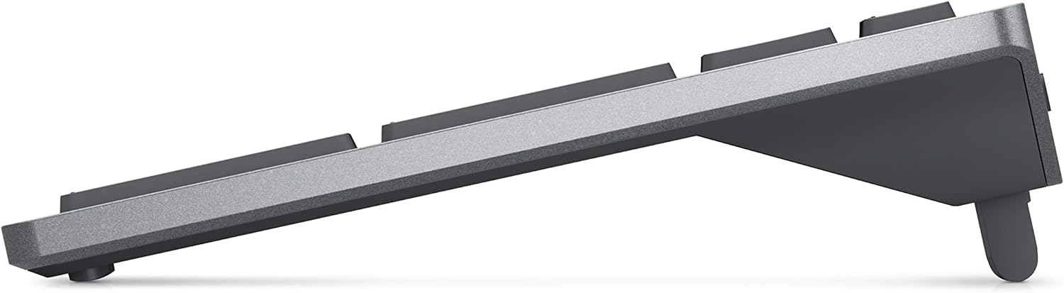 DELL KM7120W clavier Souris incluse RF sans fil + Bluetooth QWERTY US International Gris, Titane