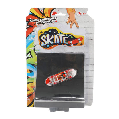 Fidget - Finger Skateboard 'World Incl Rap voor dieren, meerkleurig (35556B