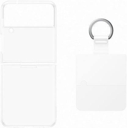Samsung Galaxy Z Flip4 Official Clear Cover with Ring Transparent Transparent Silicone Cover with Ring