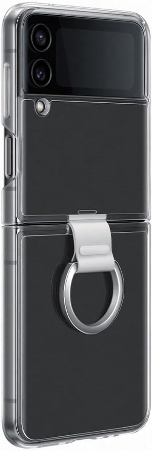 Samsung Galaxy Z Flip4 Official Clear Cover with Ring Transparent Transparent Silicone Cover with Ring
