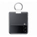 Samsung Galaxy Z Flip4 Official Clear Cover with Ring Transparent Transparent Silicone Cover with Ring