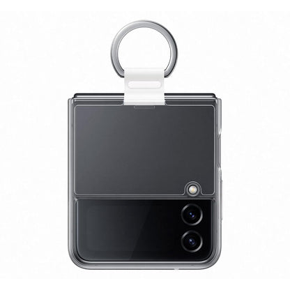 Samsung Galaxy Z Flip4 Official Clear Cover with Ring Transparent Transparent Silicone Cover with Ring