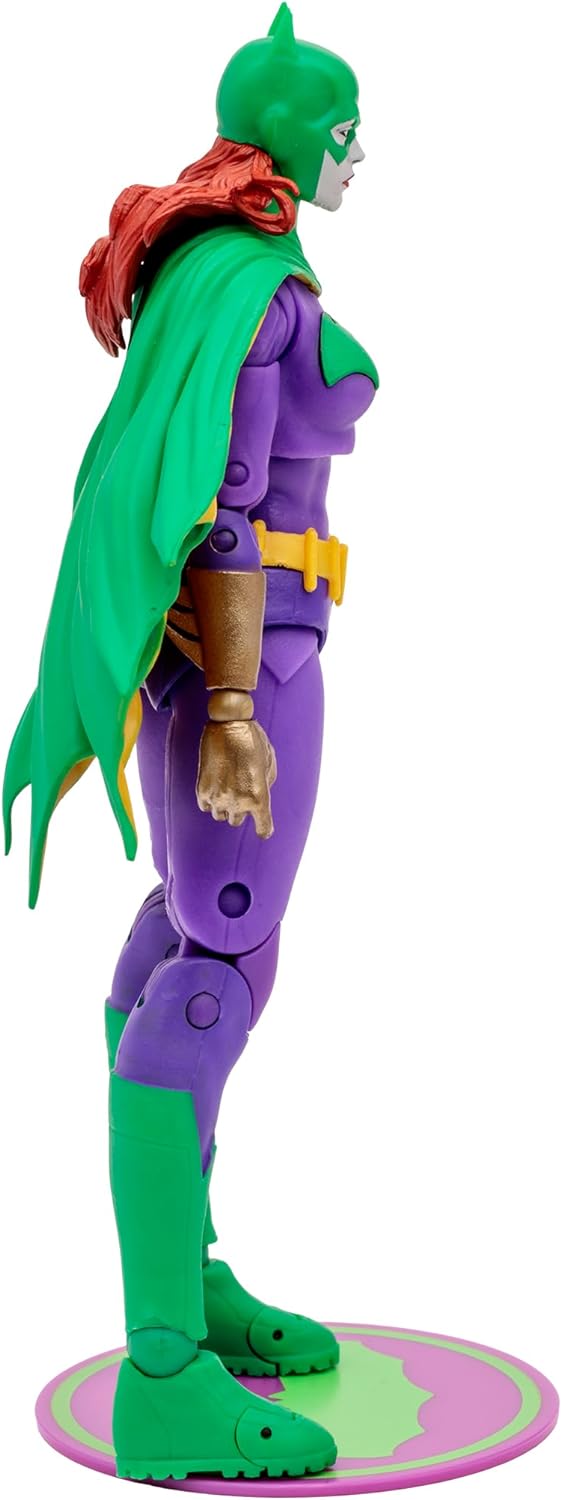 McFarlane Toys DC Multiverse Batgirl (Jokerized) Gold Label Action Figure - 7 Inches Detailed Collectible with 22 Articulation Points and Exclusive Jokerized Accessories