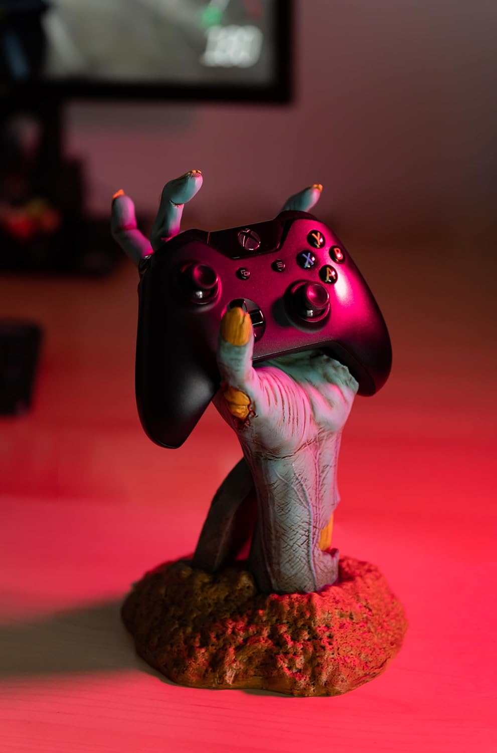 Grupo Erik Kopfhörer und Controller Halter Gameration One More Life - Gaming Headset Halterung Tisch für PS5 Controller oder Xbox Controller Ständer Series X|S-Controller - Gaming Zubehör Topas