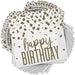 Elegant Confetti Gold Birthday Luncheon Napkins (16cm) – Stunning, Classy & Stylish Design - Perfect for Memorable Parties & Events - 16ct Large Paper Napkins