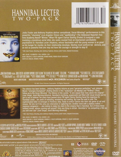 Hannibal Lecter Two Pack: The Silence of the Lambs / Hannibal