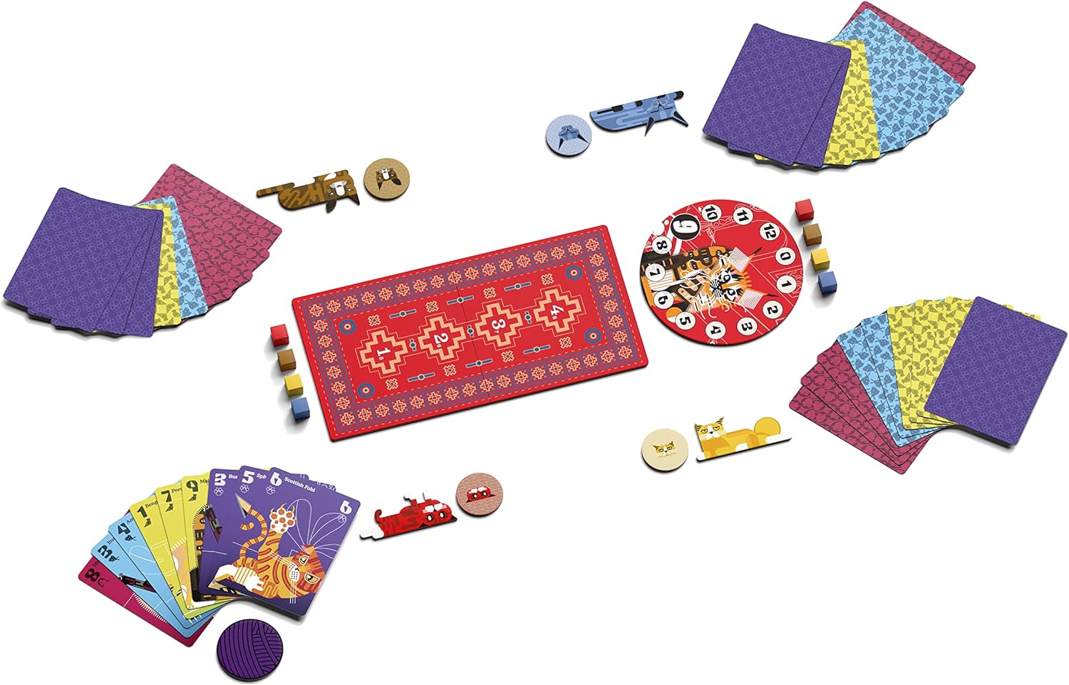9 Lives Tricking Taking Card Game - Board Game - 3-4 Players - 40 Minutes Play Time