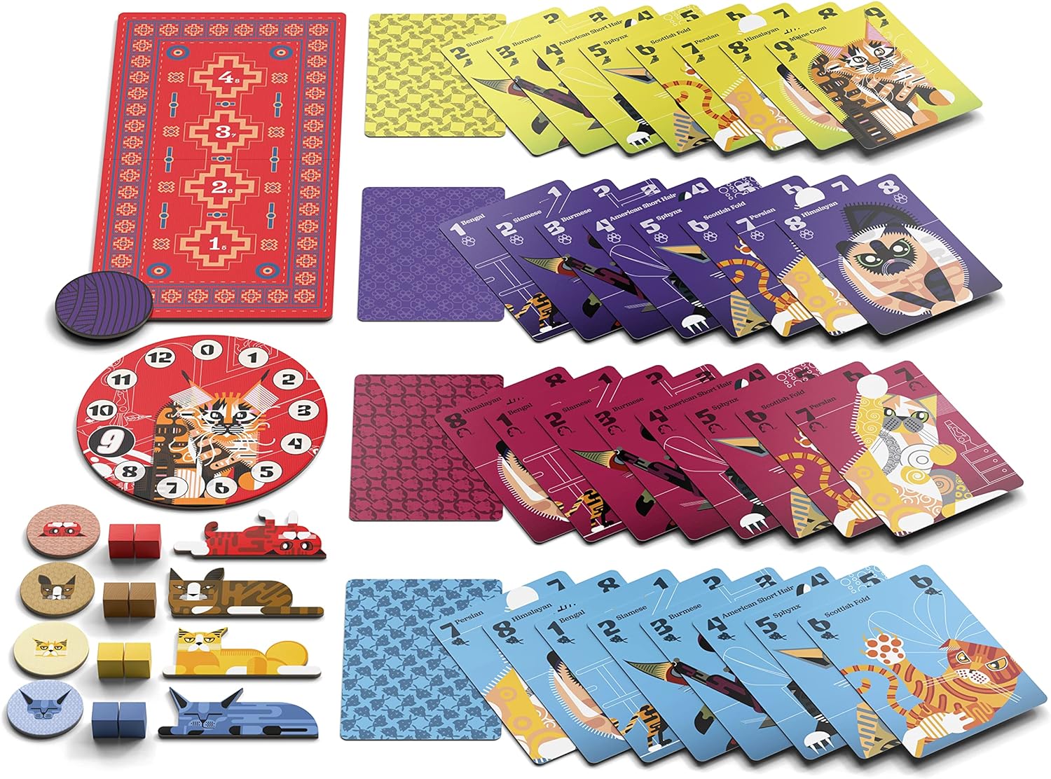 9 Lives Tricking Taking Card Game - Board Game - 3-4 Players - 40 Minutes Play Time