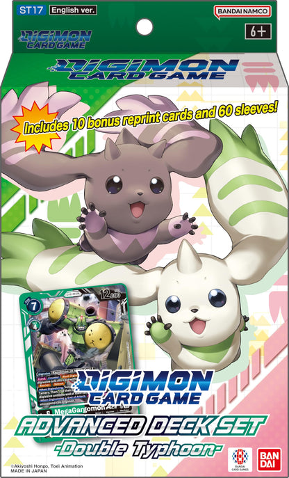 BANDAI | Digimon Card Game: Advanced Deck Set - Double Typhoon (ST17) | Trading Card Game | Ages 2 | 6+ Players | 10+ Minutes Playing Time