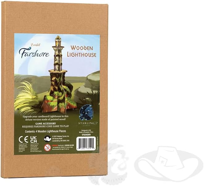 Starling Games | Everdell: Farshore - Wooden Lighthouse | Board Game Accessory
