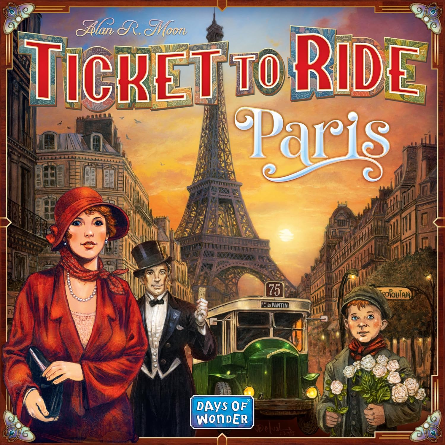 Zug um Zug Paris Brettspiel – Strategiespiel zum Bahnaufbau mit detaillierten Pariser Bussen, lustiges Familienspiel für Kinder & Erwachsene, ab 8 Jahren, 2–4 Spieler, 10–15 Minuten Spielzeit