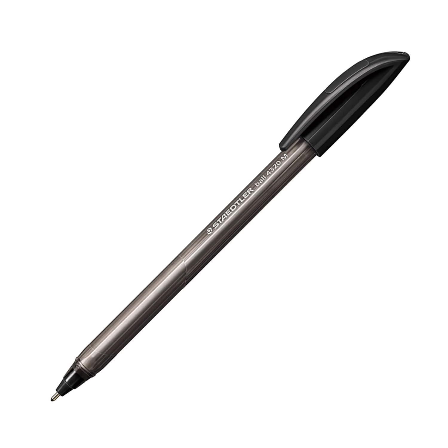 Ball 4320 Staedtler Ball Pen with Cap – M – Black Pack of 10