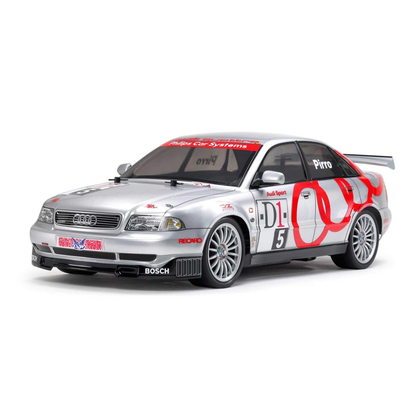 TAMIYA 47414 Audi 1:10 RC A4 Quattro Touring (TT01E), Silber