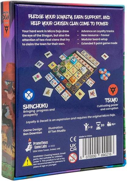 Micro Dojo - Loyalty & Deceit - eine Erweiterung für das Hit-Taschenspiel Micro Dojo für 2 Spieler (Alter 14+)