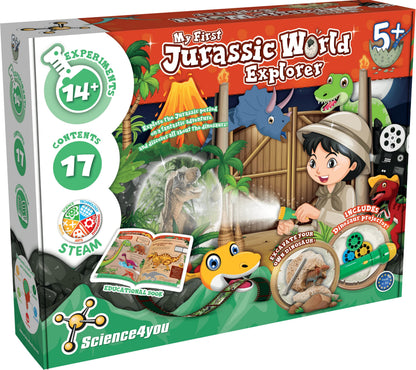 Science4you: My First Jurassic World Explorer | Explore the Jurassic Age with This Fantastic Adventure! | STEM Kit with 14+ Experiments! | Ages 5+