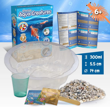 Science4you Artemias Aquatic Sea Creatures (Triops family) - Grow Your Own Water Dragons Kit - Includes Aqua Eggs - Science Kits for Kids Age 6 7 8 9 10+ Educational Toy Boys & Girls