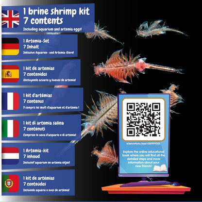 Science4you Artemias Aquatic Sea Creatures (Triops family) - Grow Your Own Water Dragons Kit - Includes Aqua Eggs - Science Kits for Kids Age 6 7 8 9 10+ Educational Toy Boys & Girls