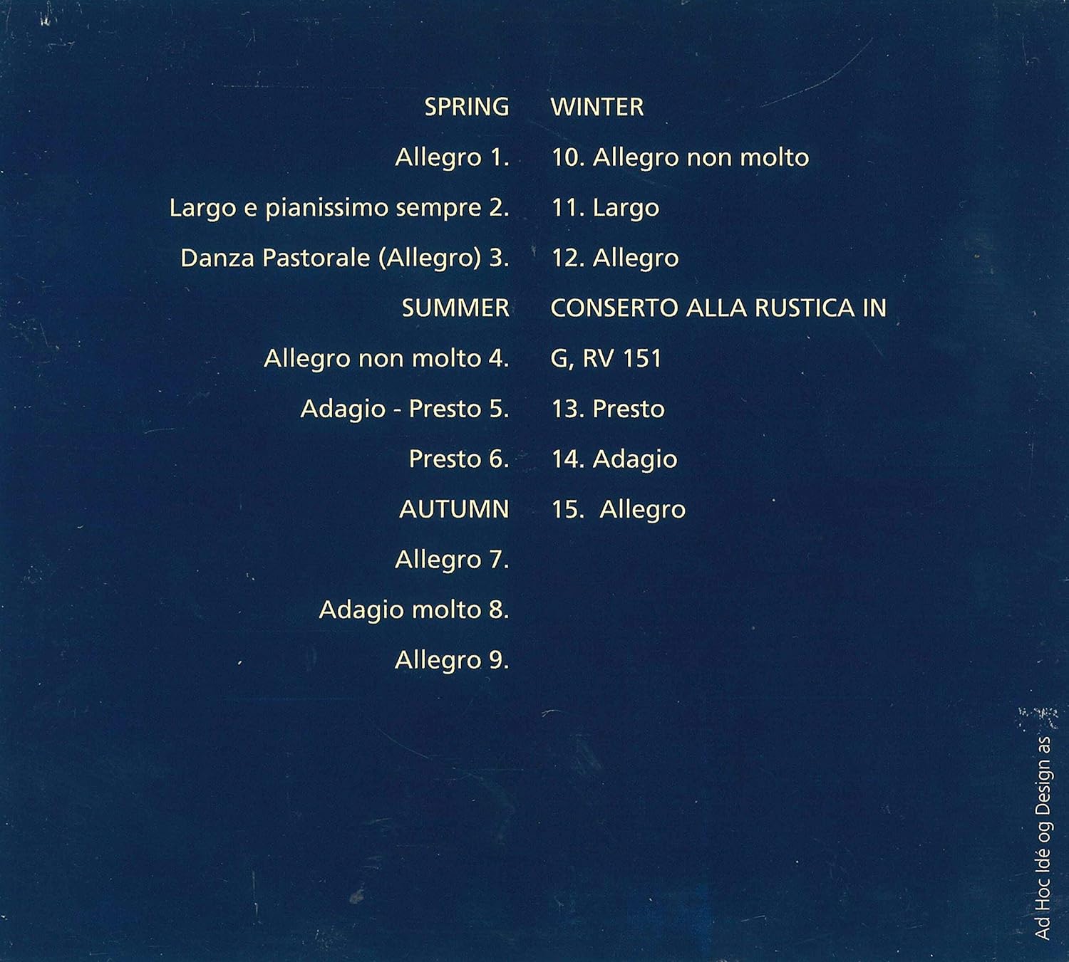 Antonio Vivaldi - The Four Seasons