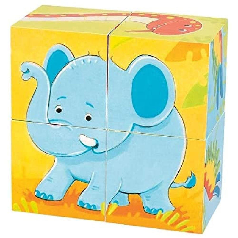 Goki 57434 Puzzle de dados animales salvajes, Multi-Coloured (Multi-Coloured