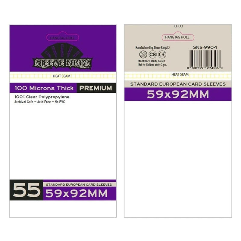 59x92mm - Standard European Card Sleeves (55