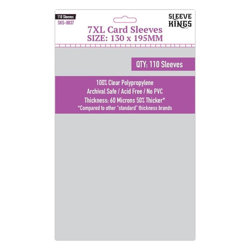 Lot de 110 pochettes pour cartes 7XL (130 mm x 195 mm