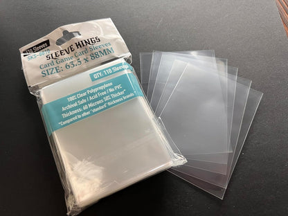 110 X Standard Card Sleeves 63.5mm X 88mm