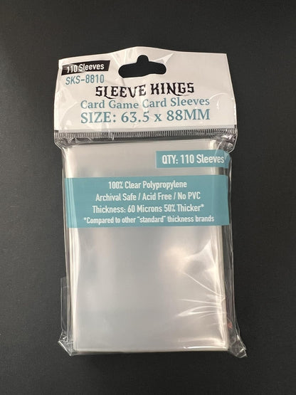 110 X Standard Card Sleeves 63.5mm X 88mm