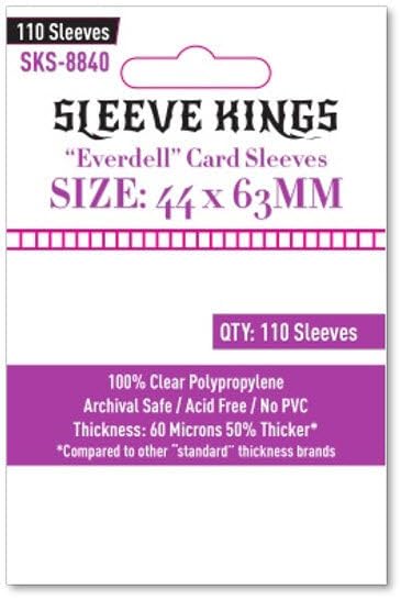 Sleeve Kings Board Game Sleeves 'Everdell Mini Compatible' Sleeves (44mm x 63mm) (110 Sleeves per Pack