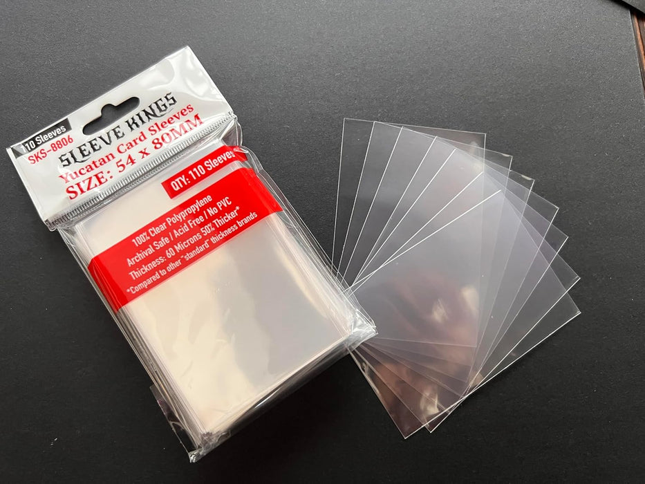 Dijkoo Card Sleeves, Yucatan, 54mm X 80mm, Pack of 110