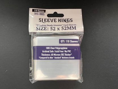 Sleeve Kings Kingdom Death Monster Card Sleves (52 x 52 mm), confezione da 110, 60 micron