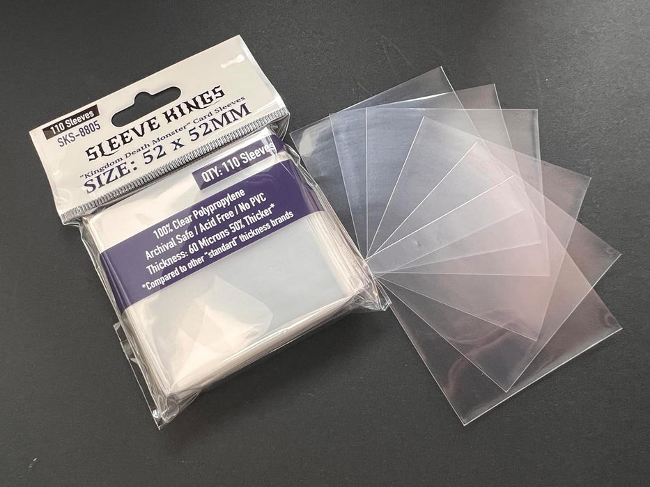 Sleeve Kings Kingdom Death Monster Card Sleves (52 X 52mm) -110 Pack, 60 Microns
