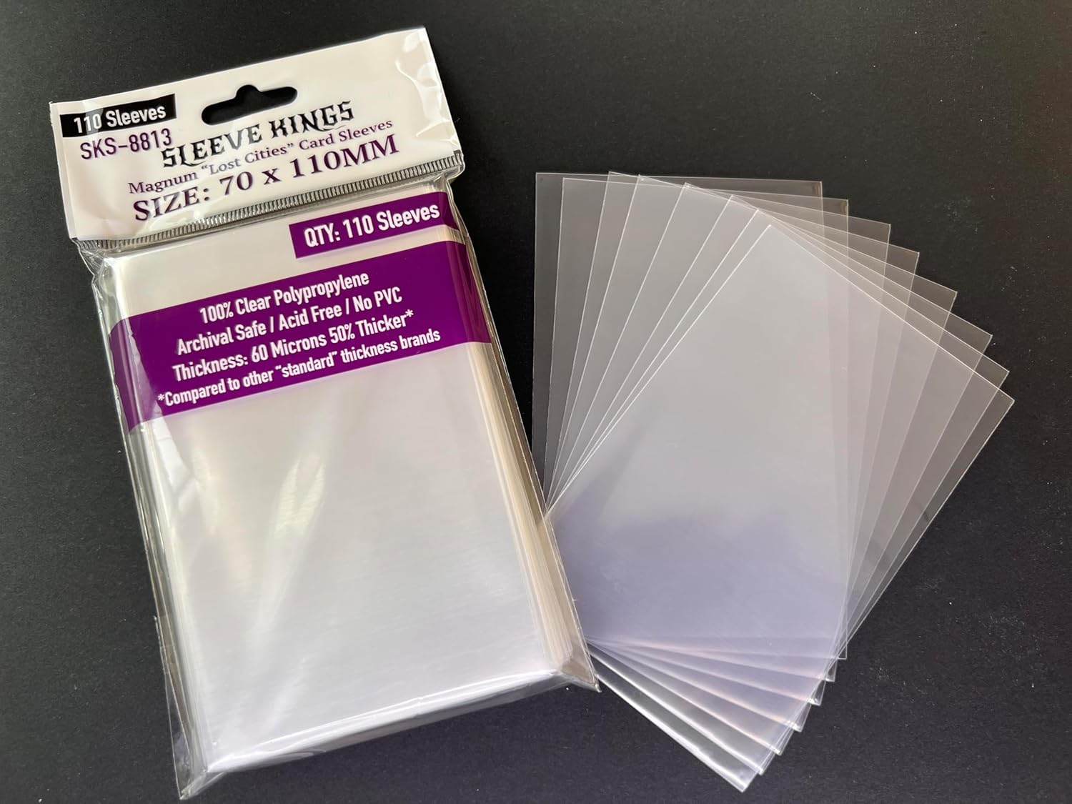 Sleeve Kings - 110 x Magnum Lost Cities Card Sleeves 70mm X 110mm