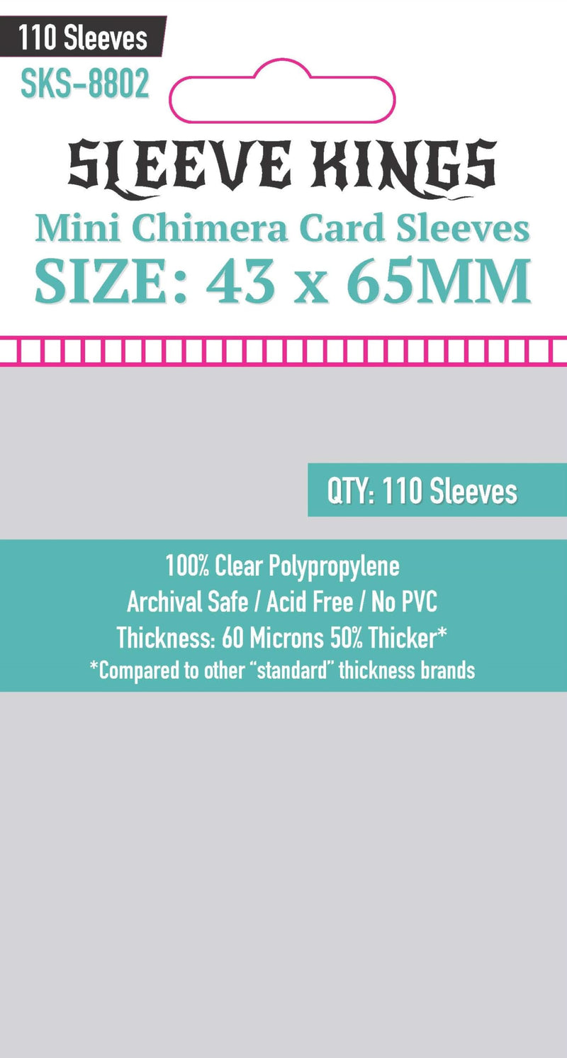 Sleeve Kings - Mini Chimera Card Sleeves 43mm X 65mm - Pack of 110
