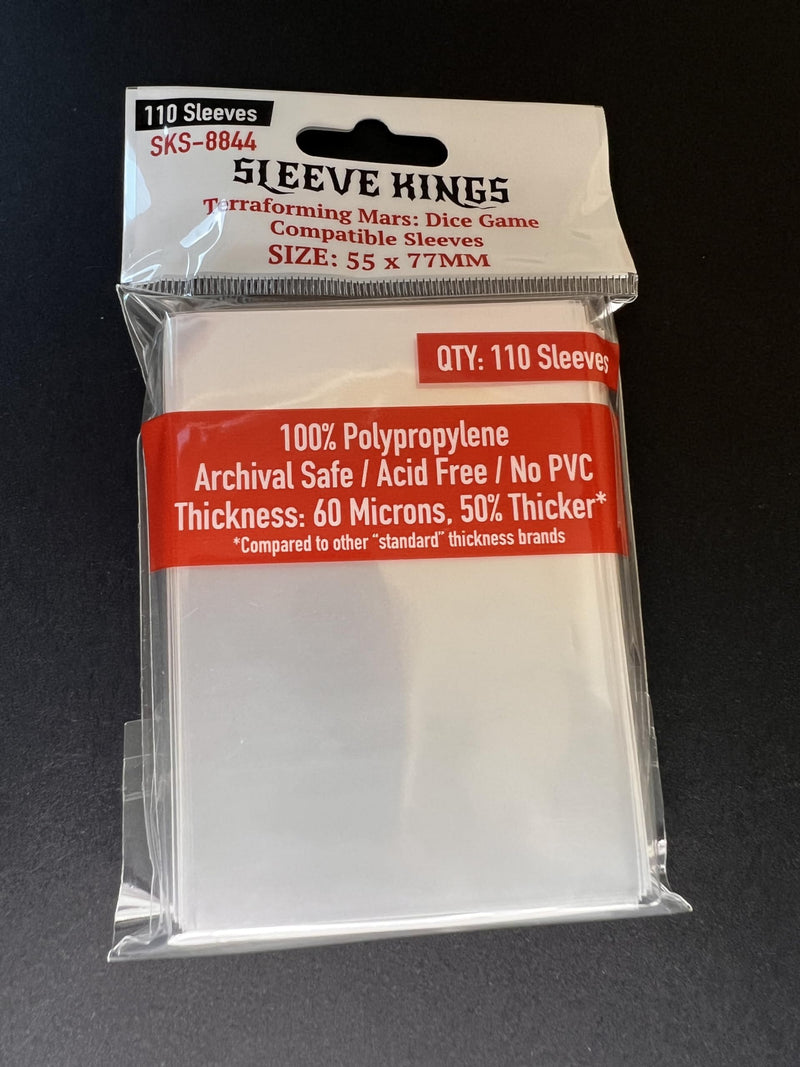 Terraforming Mars: Dice Game Compatible Card Sleeves (55 x 77mm