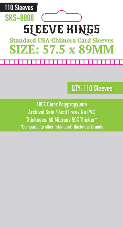 Sleeve Kings - 110 x Standard Usa Chimera Card Sleeves 57.5mm X 89mm
