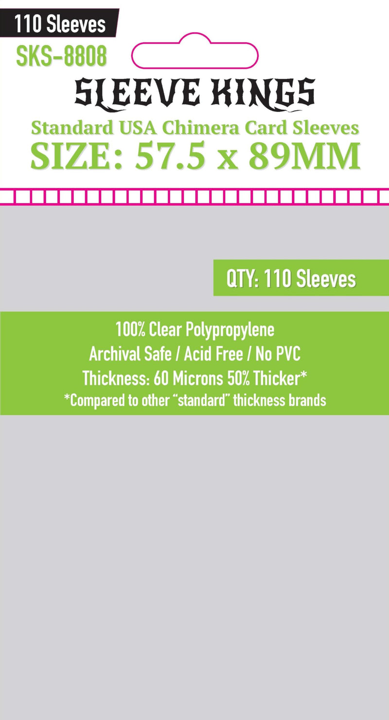 Sleeve Kings - 110 x Standard Usa Chimera Card Sleeves 57.5mm X 89mm