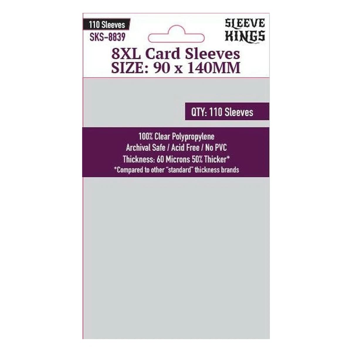 Premium Card Sleeves - 8XL Sleeves (90mm X 140mm) (Castle von Loghan, Phantom: Treasures of Drakon) - 110 Sleeves per Pack