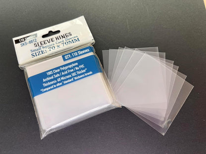 Sleeve Kings - Small Square Card Sleeves 70mm X 70mm - Pack of 110