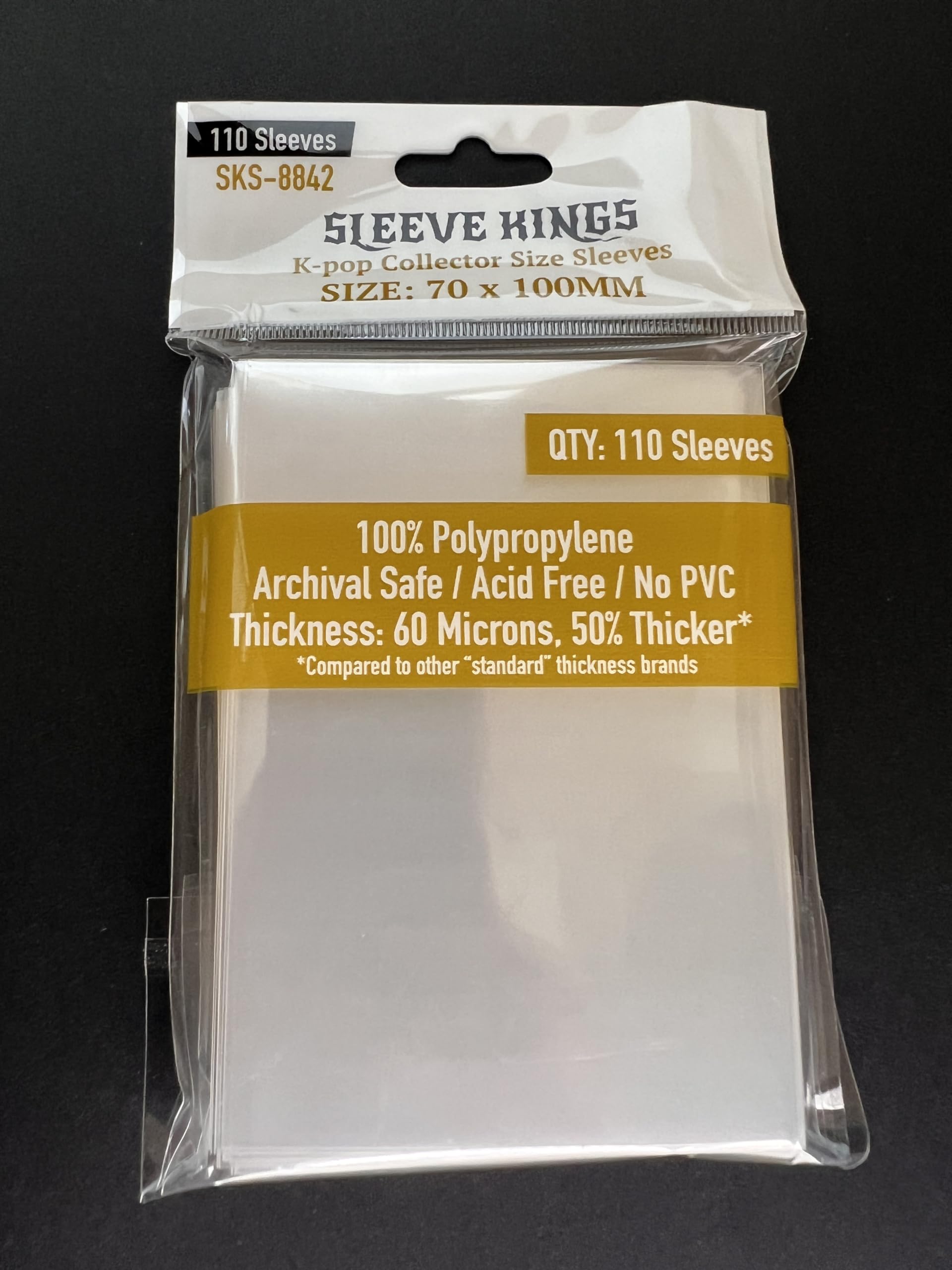 'Kpop Collector Size (70 X 110 MM) 110 Pack, 60 Microns -for BTS Mini photocards