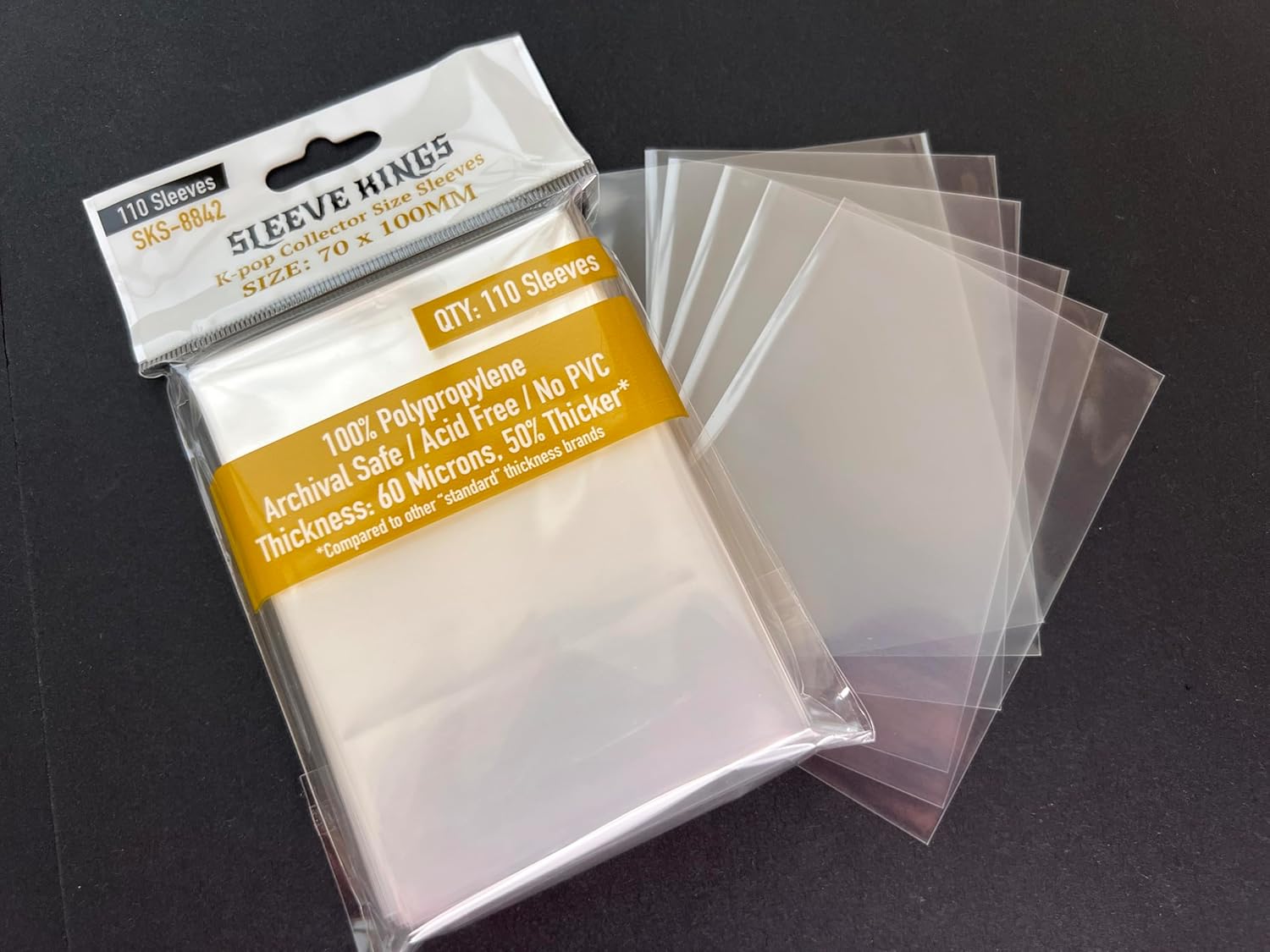 'Kpop Collector Size (70 X 110 MM) 110 Pack, 60 Microns -for BTS Mini photocards