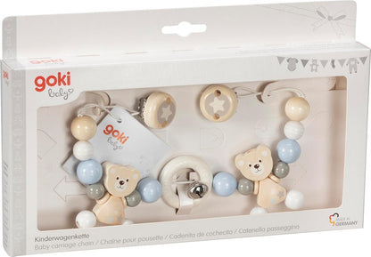 Heimess Pram chain bear with clips
