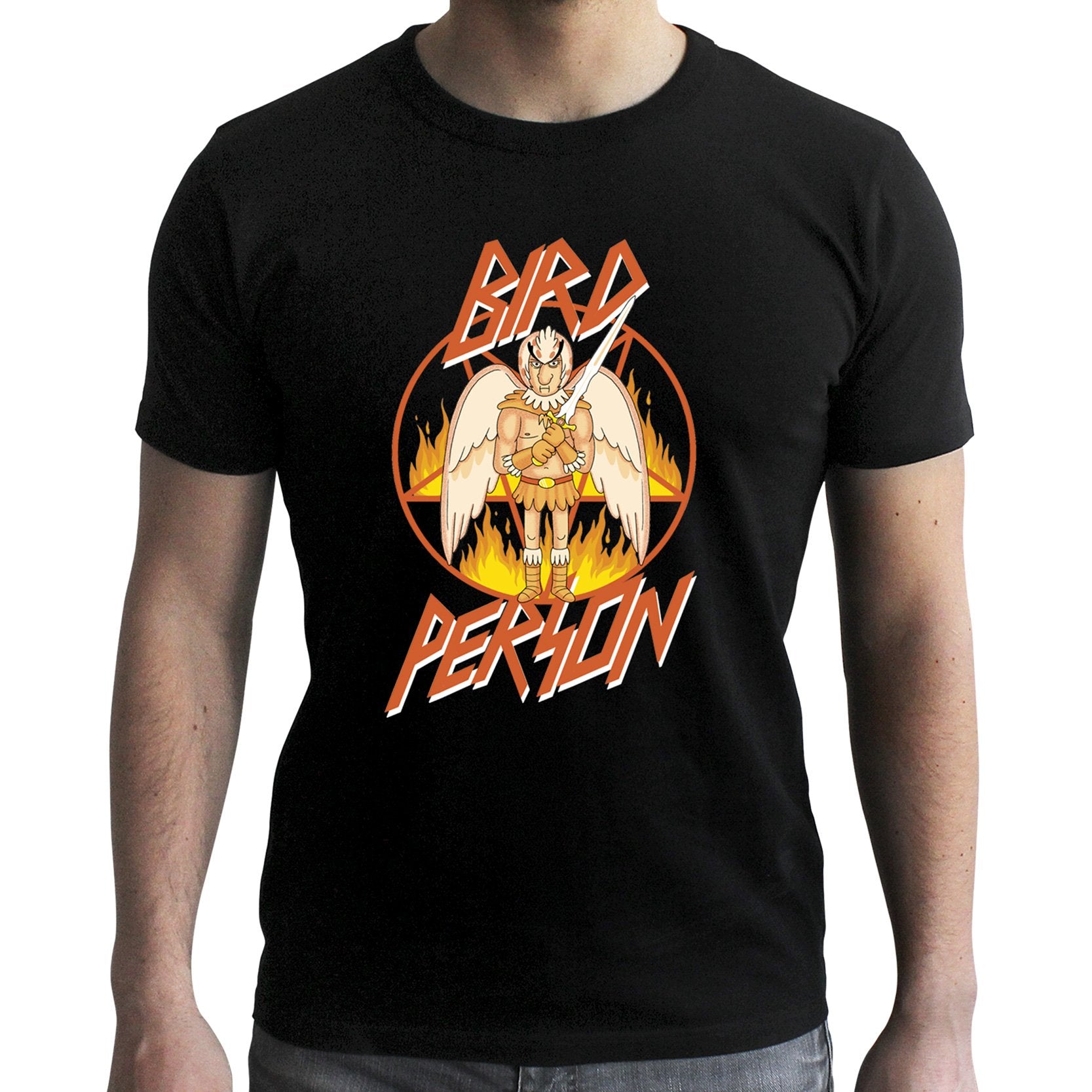 RICK AND MORTY - Tshirt Birdperson man SS black