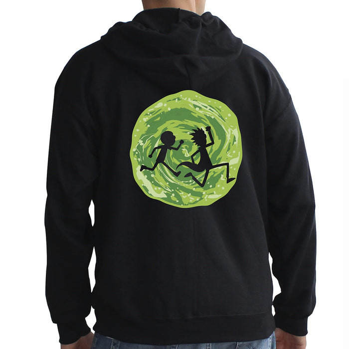 ABYstyle - Rick UND Morty Sweatshirt Portal Mann schwarz (M)
