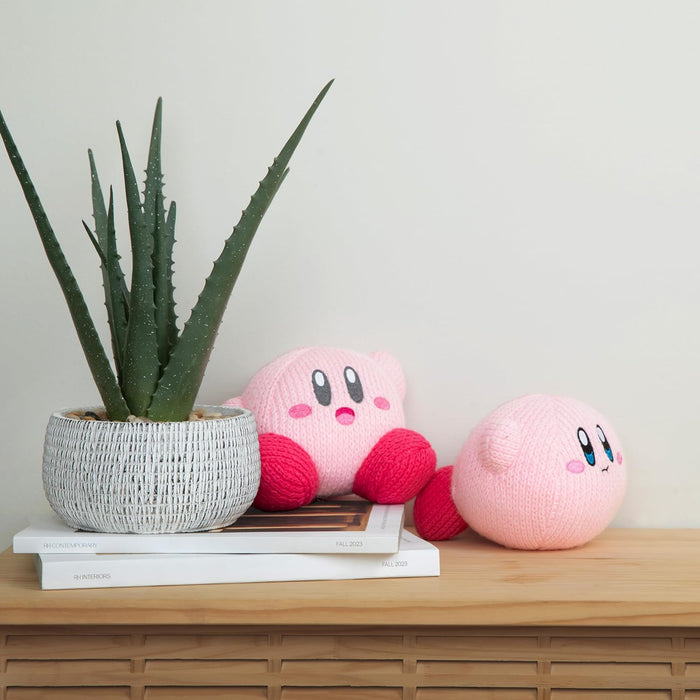 TOMY Nuiguru Knit - Kirby™ - Waving Kirby - Plush Toy - 6 Inch