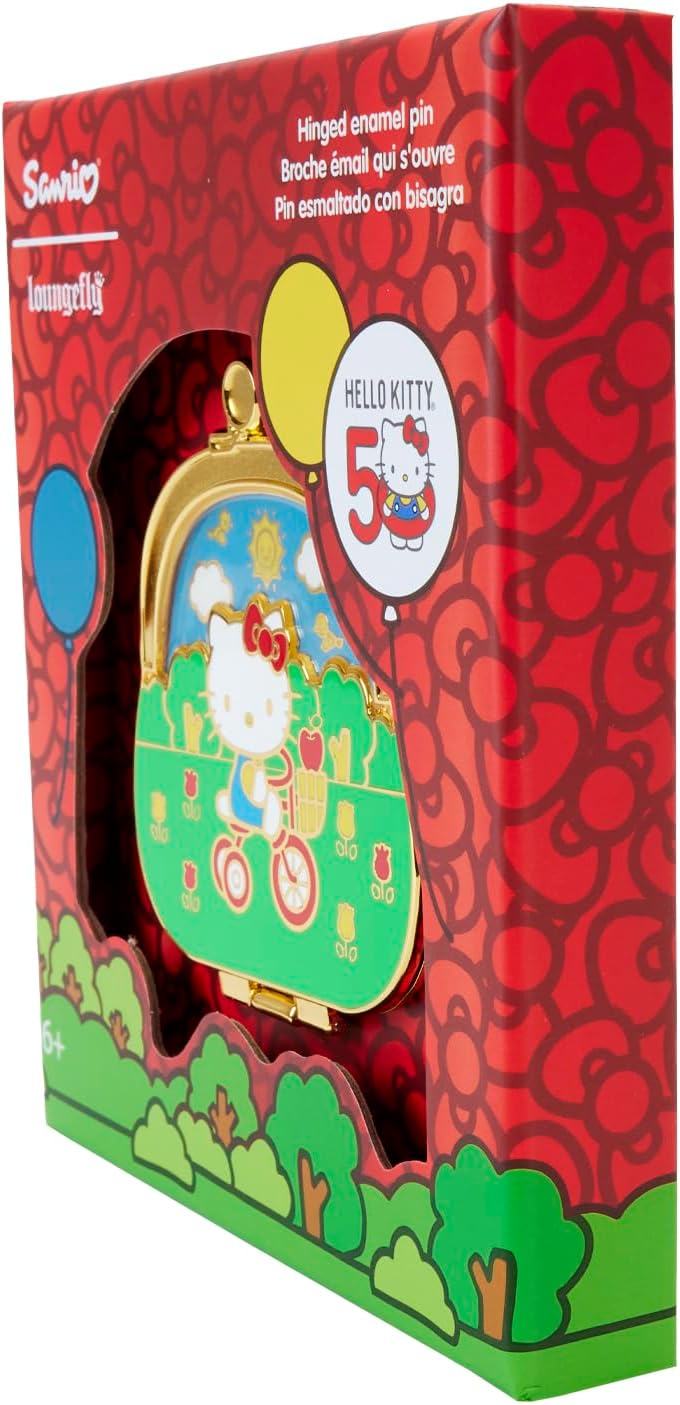 Loungefly Hello Kitty 50th Anniversary Coin Bag 3 Collector Box Pin