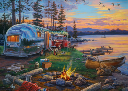 Darrell Bush: Campingidyll am See (1000 Teile