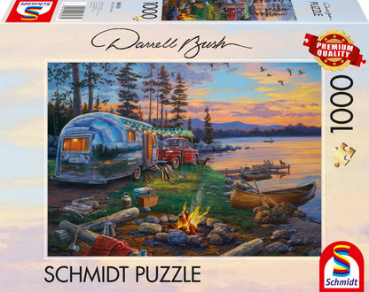 Darrell Bush: Campingidyll am See (1000 Teile